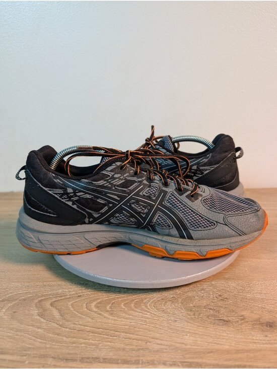 Asics Gel-Venture 6 Trail Running Shoes Men\'s 10 Grey / Black / Orange T7G1Q